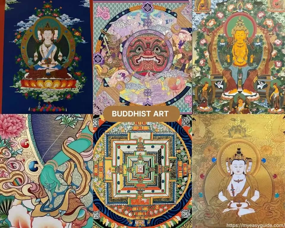 What Medium Was Used Primarily for Buddhist Art in Nepal?