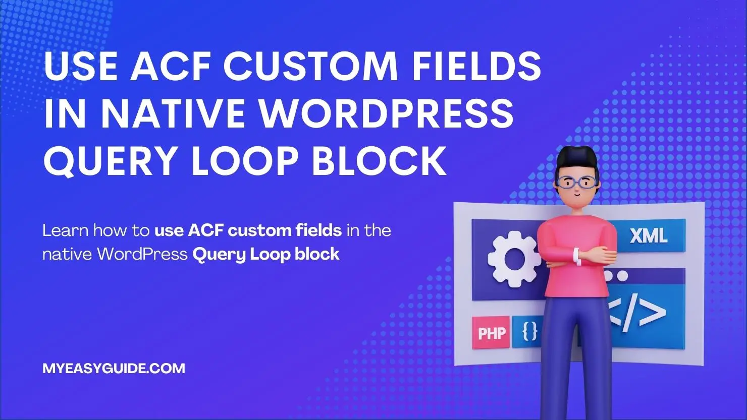 Use ACF custom fields in native WordPress query loop block